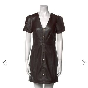 Milly Isabel Vegan Leather Dress